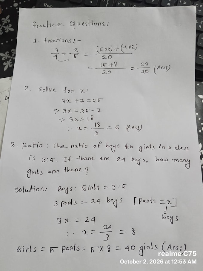 tutor you in math with clear step by step explanations