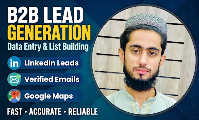 do b2b lead generation data entry and list building