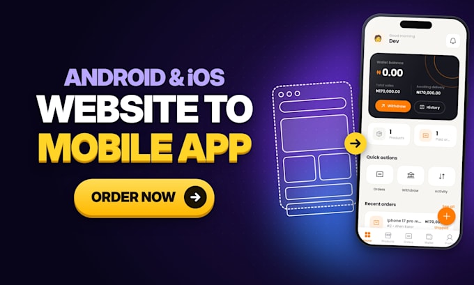 convert your website to an android and ios app
