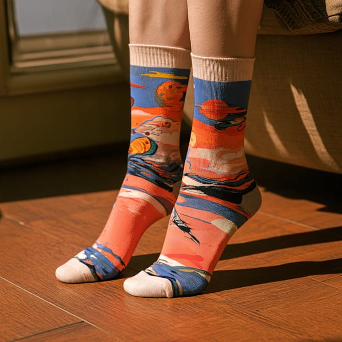 professional custom socks pattern design