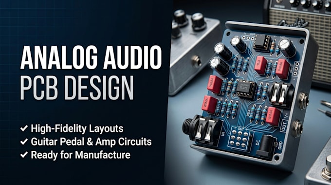 design analog audio pcb design for guitar effects and amplifiers