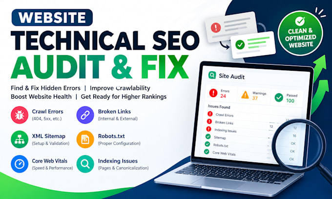 audit technical SEO and identify website indexing issues