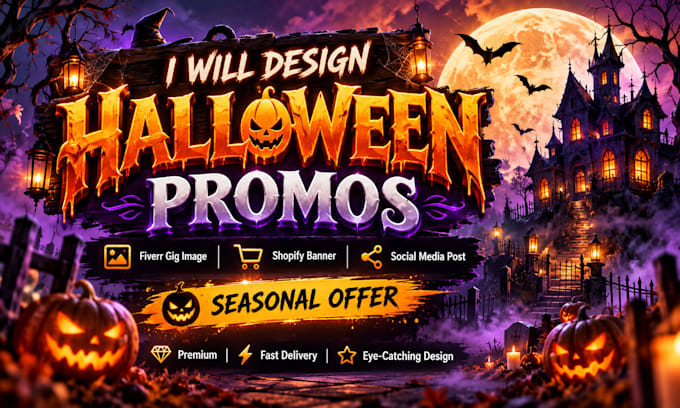 design eye catching halloween promos
