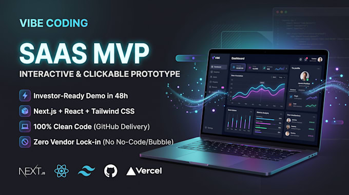 build your saas mvp or clickable prototype with vibe coding