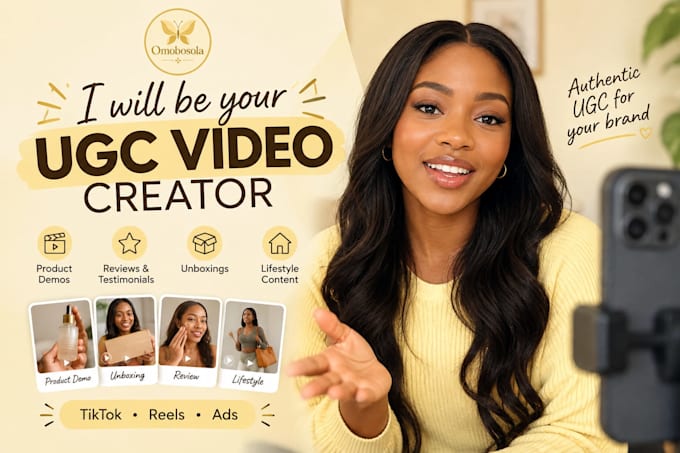 be your ugc video creator
