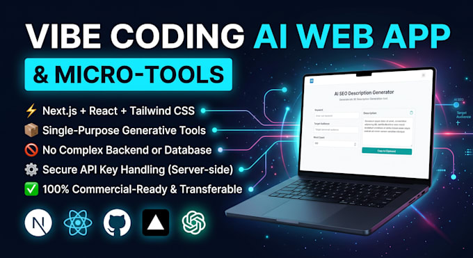 build a custom ai web app or micro tool with vibe coding