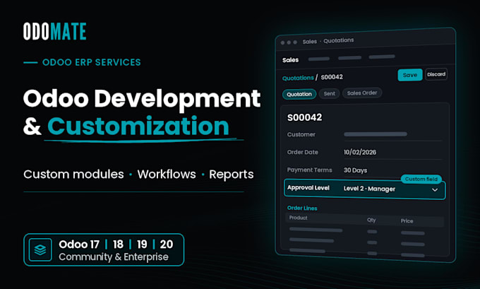 develop and customize odoo modules for your business workflow
