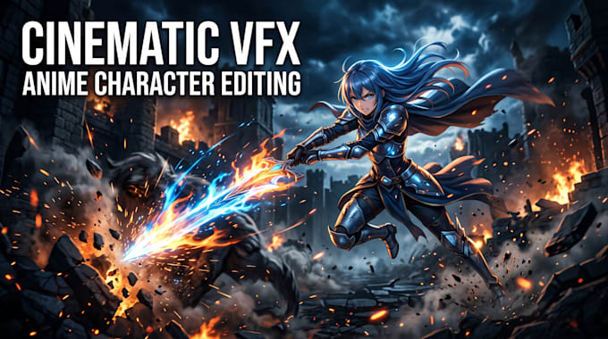 create cinematic cosplay photo edits with vfx