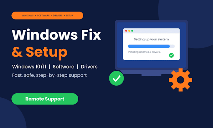 troubleshoot windows issues, install windows and software
