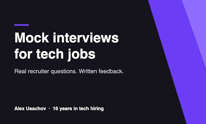 prepare you for tech job interviews with mock interviews