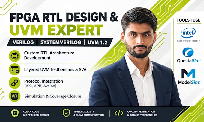 do fpga rtl design in verilog and systemverilog uvm verification