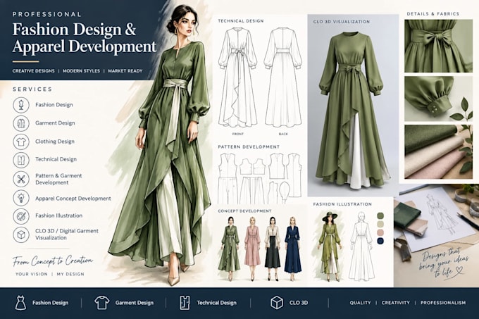 design fashion and apparel professionally