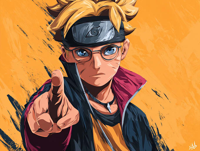 draw you in dragonballz or naruto style