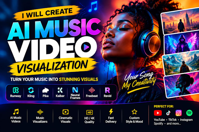creator cinematic ai generated music video visual visualizer vocal production