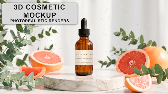 3d cosmetics product mockups