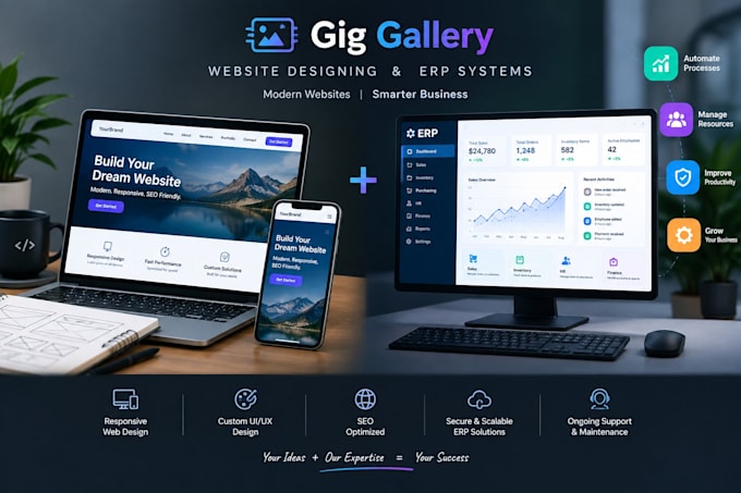 build a dynamic website for you
