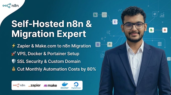 migrate zapier or make to self or cloud hosted n8n