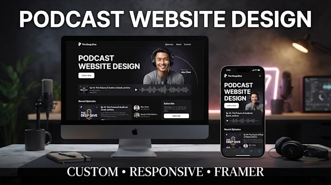 build a professional podcast website for your show