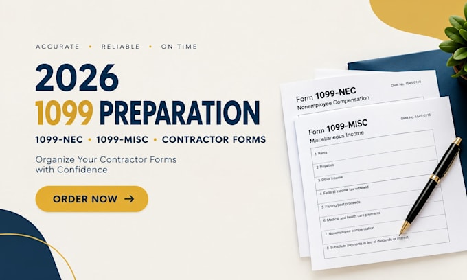 prepare your 2026 1099 nec, 1099 misc and contractor forms
