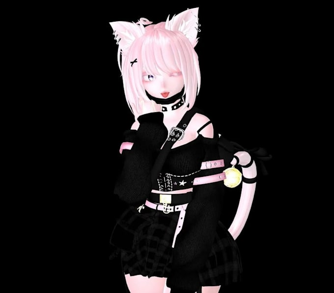 create a custom vrchat avatar, vtuber, vroid or 3d character