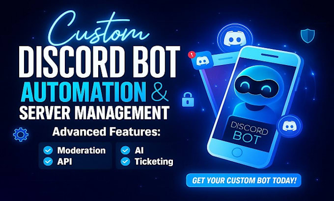 create a custom discord bot and server automation
