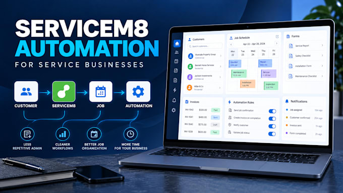 setup and automate your servicem8 account