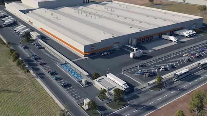 create 3d industrial animation manufacturing plant factory walkthrough visual