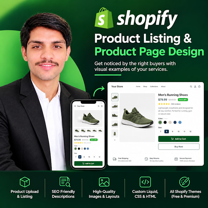 upload products and customize shopify product pages with