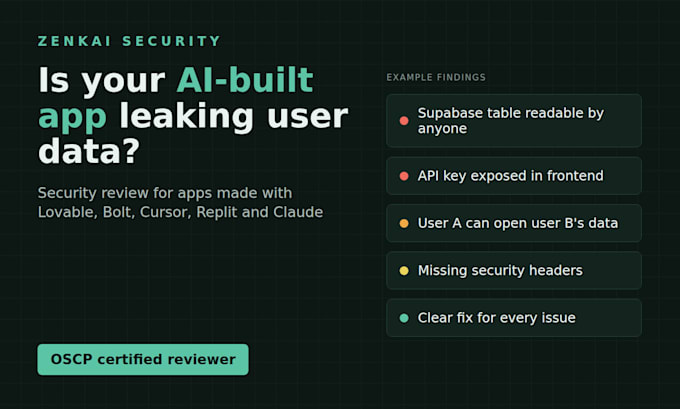 security review your ai built or vibe coded app before launch