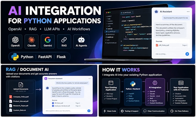 build a python fastapi backend for your ai application