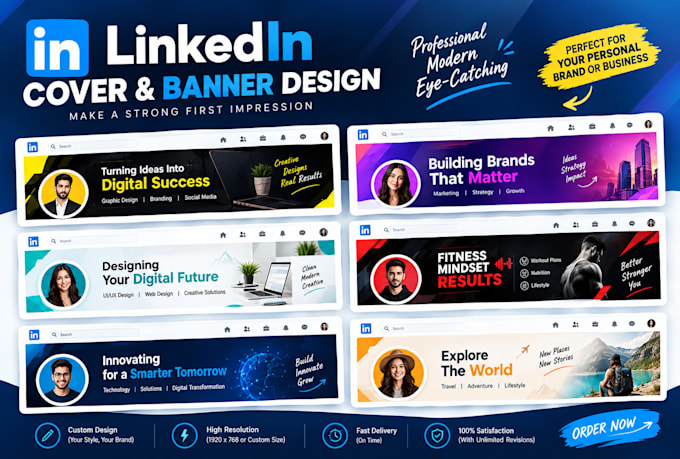 design professional linkedin banners