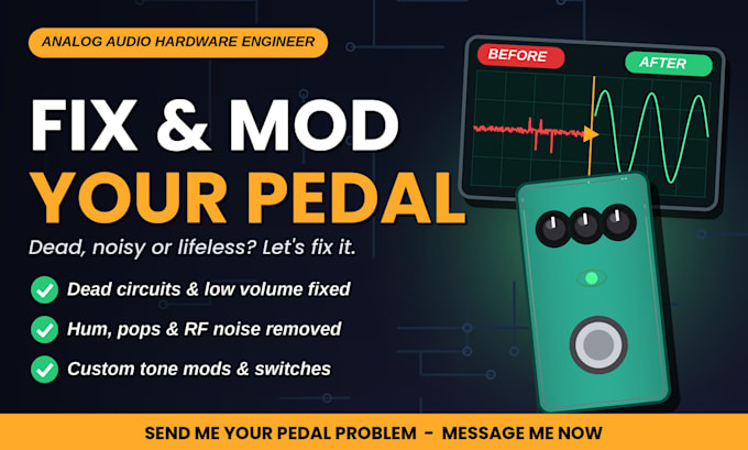 modify, optimize, or troubleshoot your guitar pedal circuit
