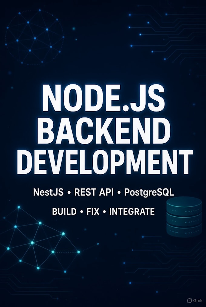 build a professional nodejs nestjs backend and rest API