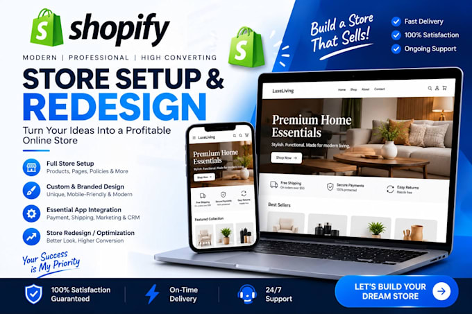 set up a profitable shopify store