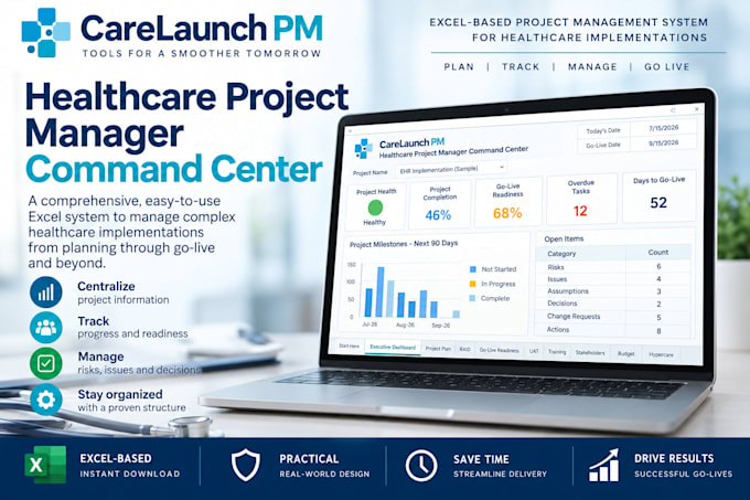 create a custom excel project tracker and dashboard