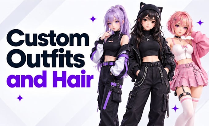 create custom outfits, hair, and textures for your 3d avatar