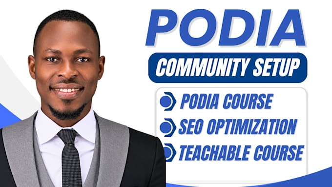 setup podia community, podia course creation, teachable course and podia website