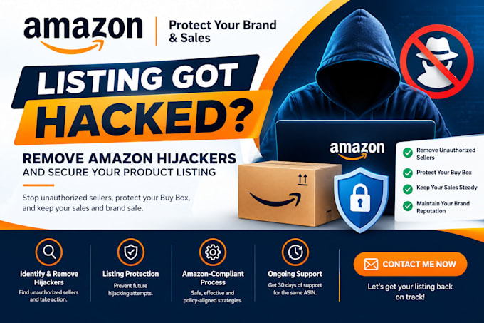provide expert amazon hijacker removal and listing protection