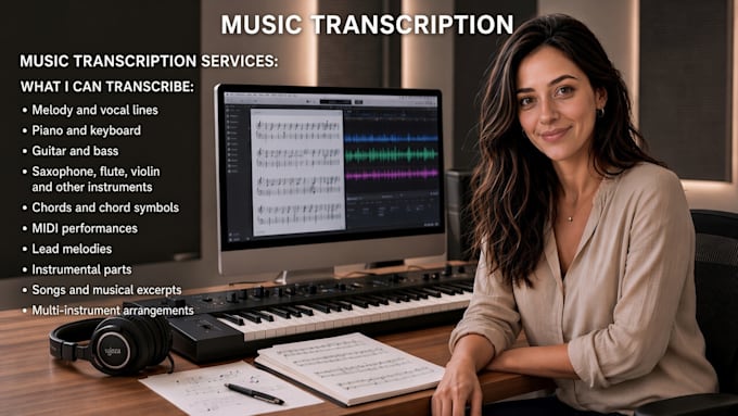 transcribe audio to sheet music with accurate music notation