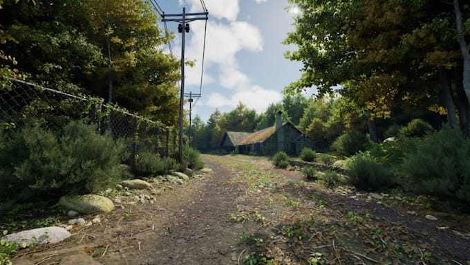 create 3d game environment, unreal engine environment, ue5 environment