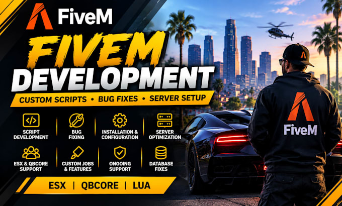 develop fix customize and optimize your fivem server scripts