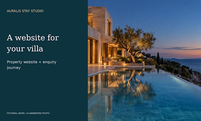 build a villa rental website with a digital guest guide