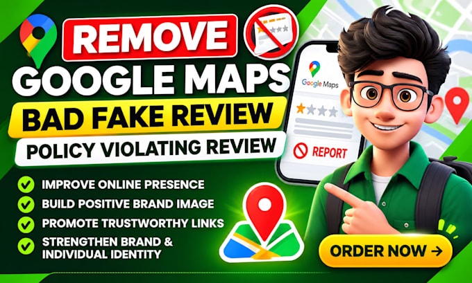 remove google maps fake bad negative links