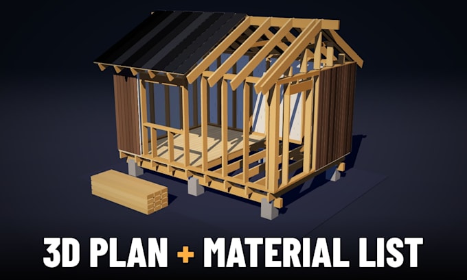 create 3d plans and material lists for nordic timber garden projects