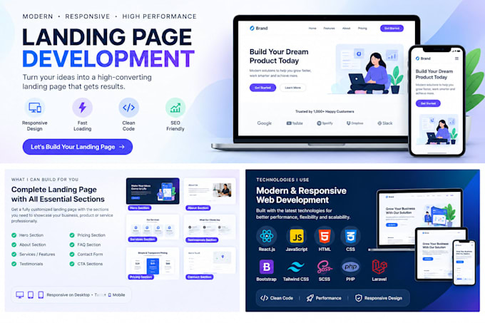 develop a professional ecommerce website with react and laravel
