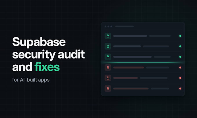 audit and fix supabase rls security in your lovable, bolt or cursor app