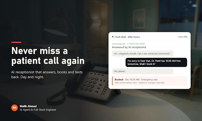 build an ai voice agent ai receptionist for your business