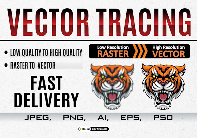 vector tracing or convert to vector quickly