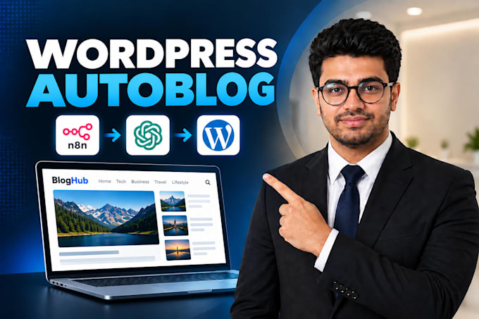 set up wordpress automation for an ai autoblog using n8n