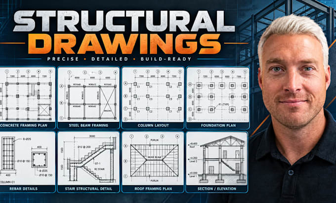 draft residential structural drawings, foundation and framing plans